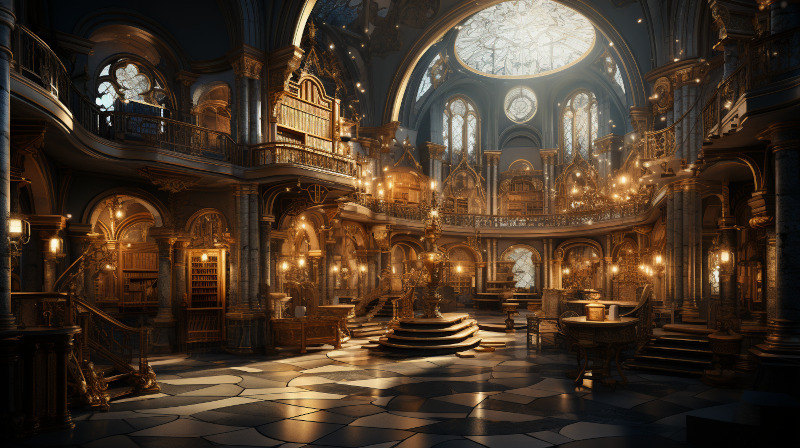 Inside Ornasion Library